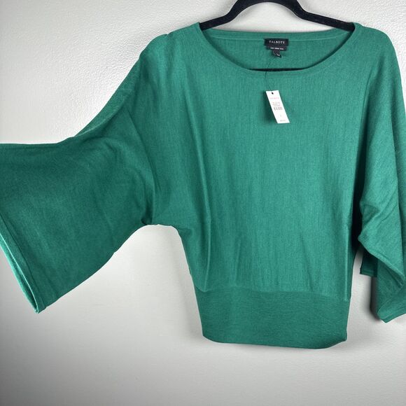 TALBOTS PURE MERINO‎ WOOL SWEATER Bundle SIZE Small 1-Red (NWOT)  1- Green (NWT) - Picture 6 of 16